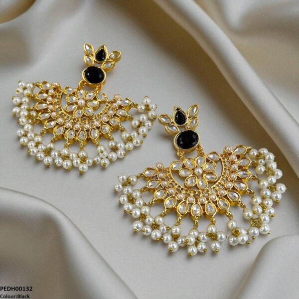 Oval/Tear Pearl Drop Earrings