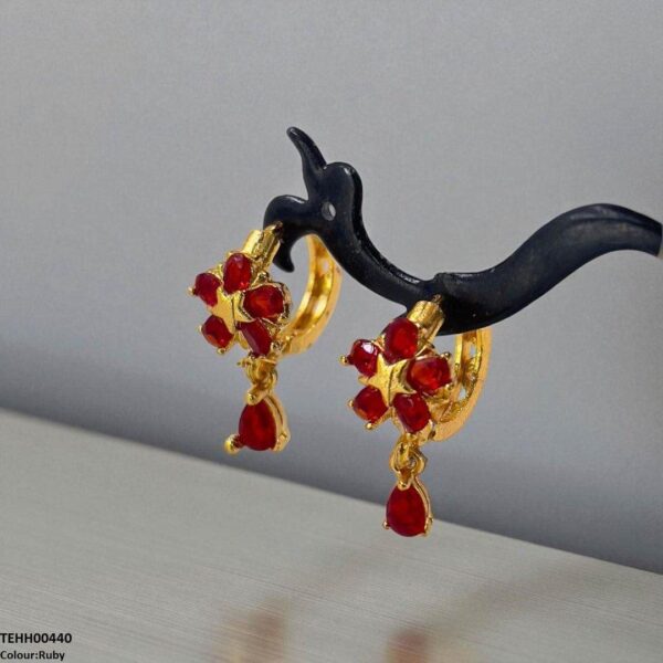 Tear Drop Hoops Pair