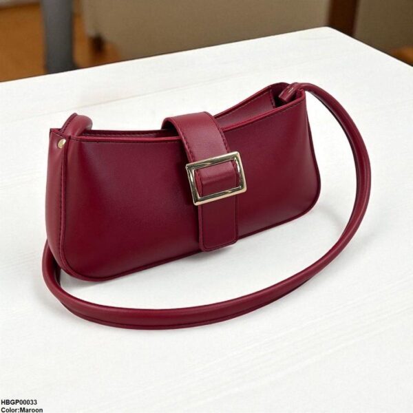 Midnight Buckle Armpit Ladies Hand Bag